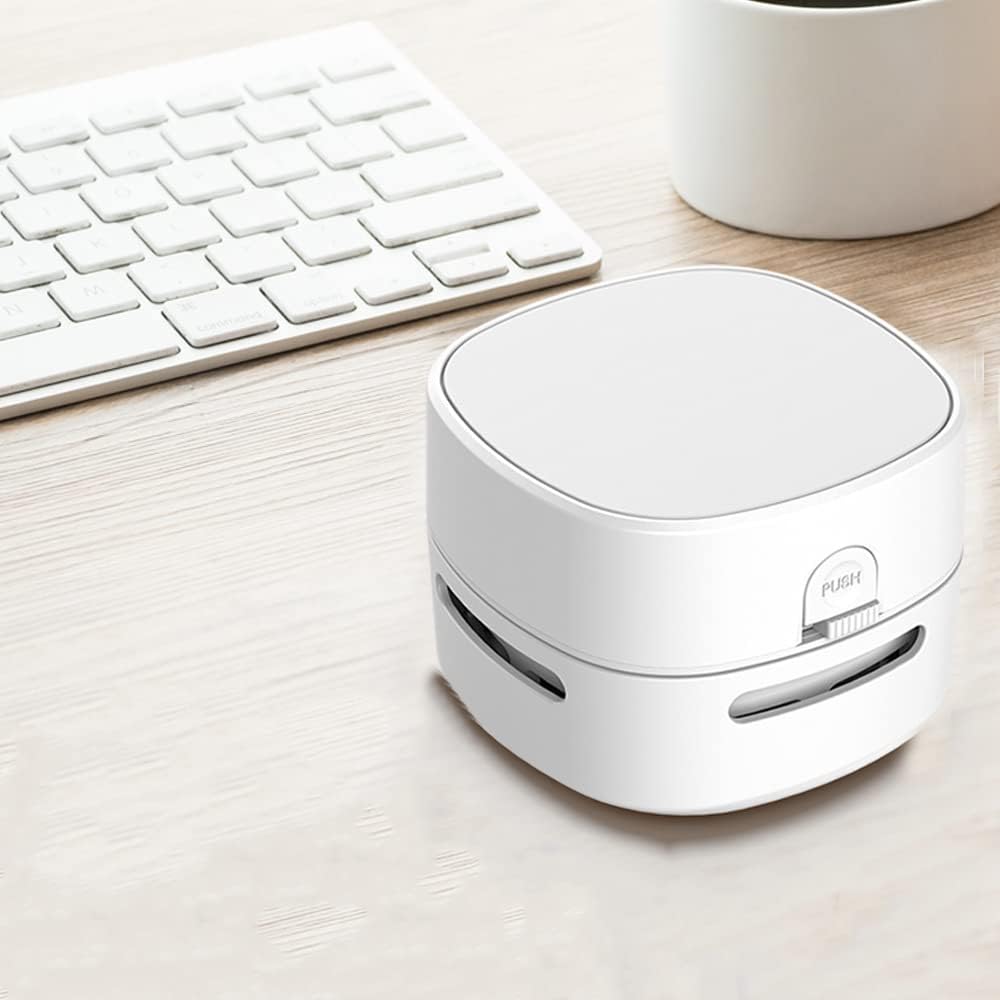 TKMARS Mini Aspirapolvere Da Tavolo Senza Fili, Aspirapolvere Da Tavolo Compatto Ricaricabile Tramite USB, 13500 Giri/Min Ad Alta Velocità, Ruotabile a 360°, Mini Aspirapolvere Da Scrivania