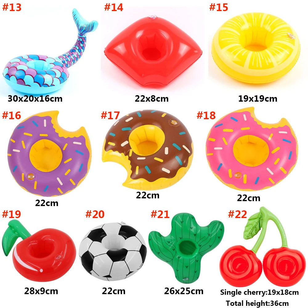Porta Bevande Galleggiante da Piscina – Cup Holder Gonfiabile per Drink in Estate | Pool Party Accessorio Relax