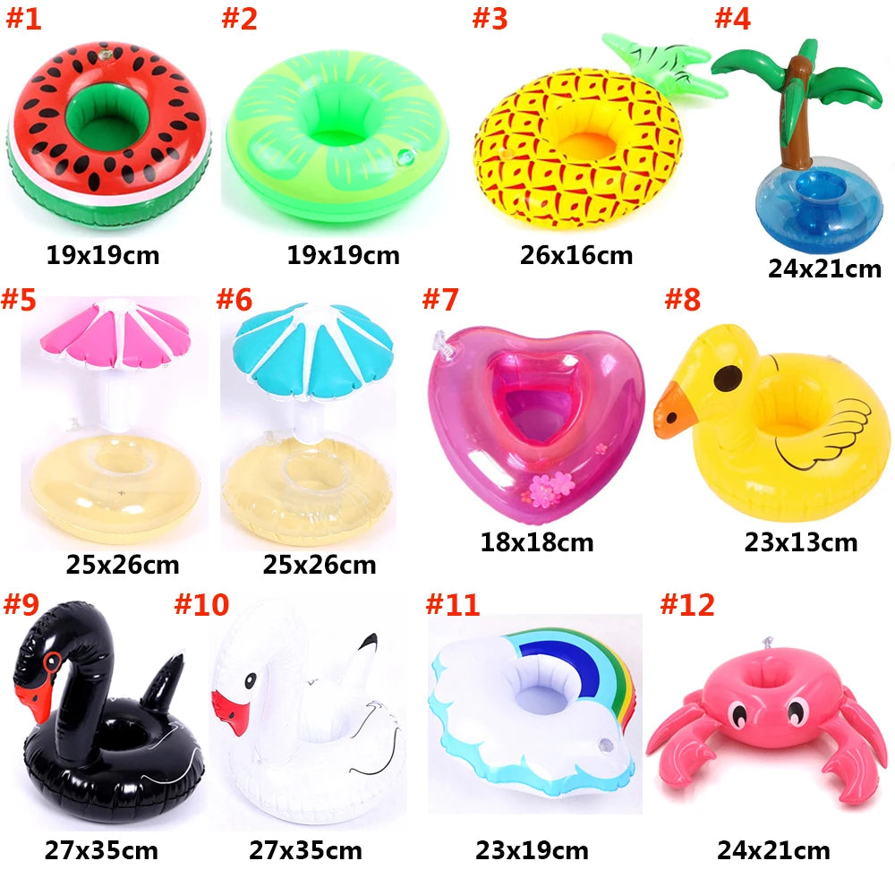 Porta Bevande Galleggiante da Piscina – Cup Holder Gonfiabile per Drink in Estate | Pool Party Accessorio Relax